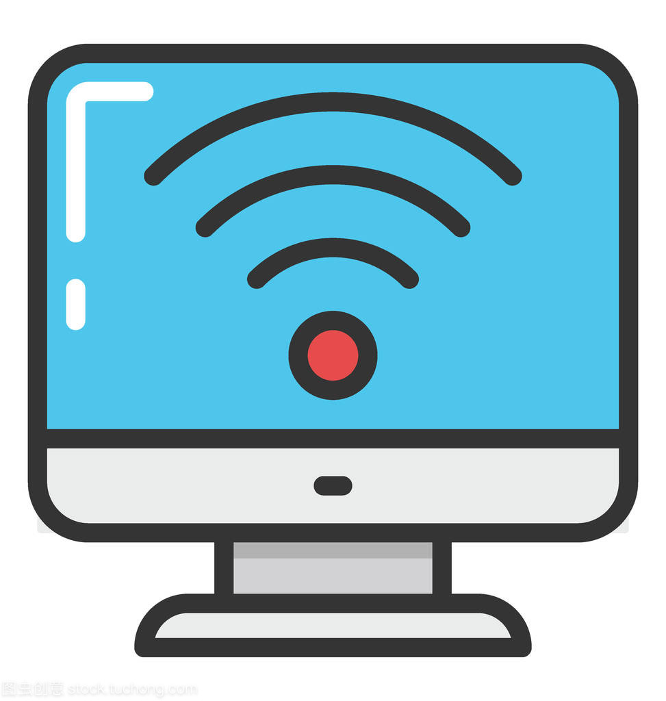 Wifi上网矢量图标 现代网络生活的视觉象征